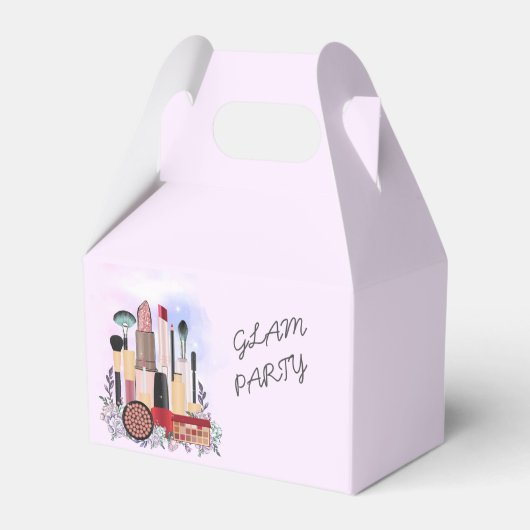 Eleganter Blush Girly Pink Makeup Artist Glamour Geschenkschachtel (Vorderseite)