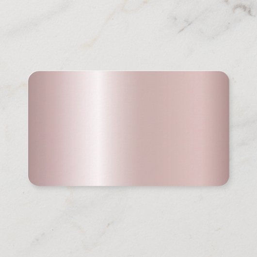 Eleganter Blush Pink Gold Glitzer Östhetician Well Visitenkarte (Rückseite)