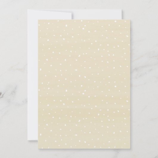 Eleganter Blush und goldene Blumengrün Kinderdusch Einladung (Rückseite)