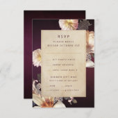 Eleganter Blütenstaub RSVP Karte (Vorne/Hinten)