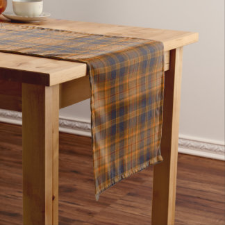 Eleganter Bohemian-Tartan Kurzer Tischläufer
