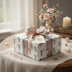 Eleganter bohemianischer floraler Buchstabe Y Geschenkpapier