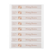 Eleganter Bohemischer Boho Floral Bouquet Einladun Rundum-Adressaufkleber (Bogen)