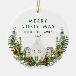Eleganter Bohemischer Weihnachtsaufenthalt Keramik Ornament