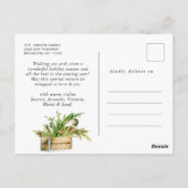 Eleganter Bohemischer Weihnachtsaufenthalt Postkarte (Rückseite)