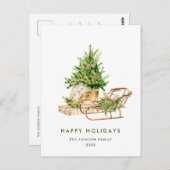 Eleganter Bohemischer Weihnachtsaufenthalt Postkarte (Vorne/Hinten)