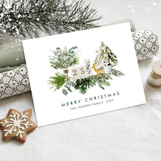 Eleganter Bohemischer Weihnachtsaufenthalt Postkarte