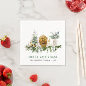 Eleganter Bohemischer Weihnachtsaufenthalt Serviette (Beispiel)