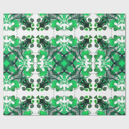 Eleganter bohenhafter botanischer Bohemian Geschenkpapier (Flach)