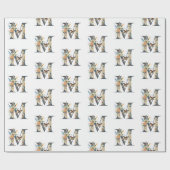 Eleganter böhmischer Blumenbrief M Geschenkpapier (Flach)