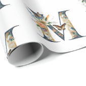 Eleganter böhmischer Blumenbrief M Geschenkpapier (Rolleneckpunkt)