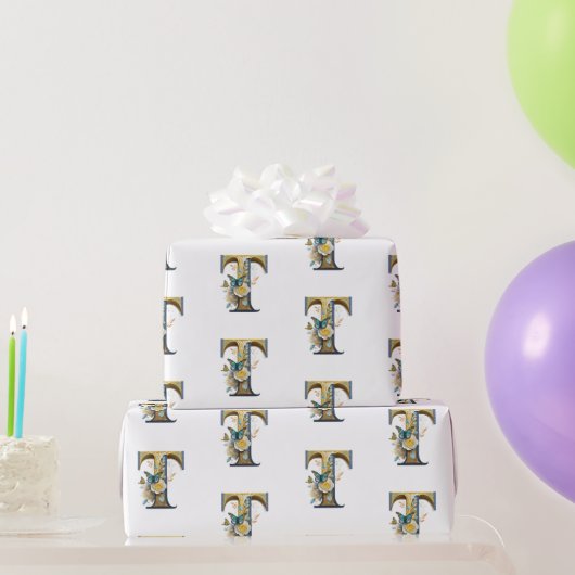 Eleganter böhmischer Blumenbrief T Geschenkpapier (Partygeschenke)