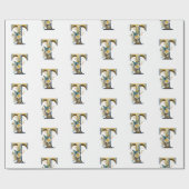 Eleganter böhmischer Blumenbrief T Geschenkpapier (Flach)