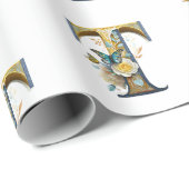 Eleganter böhmischer Blumenbrief T Geschenkpapier (Rolleneckpunkt)