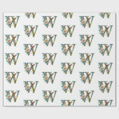 Eleganter böhmischer Blumenbrief W Geschenkpapier (Flach)
