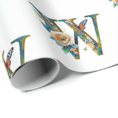 Eleganter böhmischer Blumenbrief W Geschenkpapier (Rolleneckpunkt)