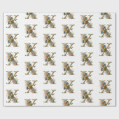 Eleganter böhmischer Blumenbrief X Geschenkpapier (Flach)