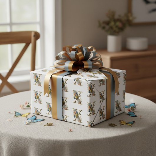 Eleganter böhmischer Blumenbrief X Geschenkpapier