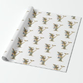 Eleganter böhmischer Blumenbrief Y Geschenkpapier (Ungerollt)