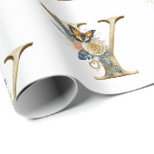 Eleganter böhmischer Blumenbrief Y Geschenkpapier (Rolleneckpunkt)