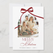 Eleganter Boho arch 4 Fotos Frohe Weihnachten (Vorderseite)