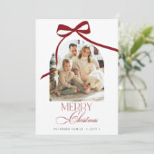 Eleganter Boho arch 4 Fotos Frohe Weihnachten (Stehend Vorderseite)