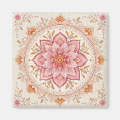 Eleganter Boho-Art-Magnet im rechteckigen 2-Zoll-D Magnet (Vorne)