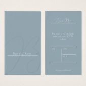 Eleganter boho-blauer Preis für Geschäftsprodukte (Vorne & Hinten)