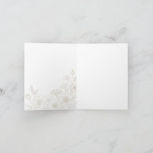 Eleganter Boho-Blumen-Linienkunst-Rahmenhintergrun (Innenseite)