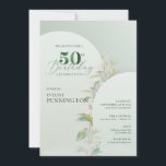 Eleganter Boho-Boje-Rock-Dustig Einladung<br><div class="desc">Ein absoluter Hit in der Gestaltung der Hochzeitsfeiern, die sich auf allen anderen Festen und Veranstaltungen widerspiegeln - geometrische Arkaden, exquisit kombiniert mit frischer Eukalyptusgrün und Blues Blume Rose, die das Aussehen ein extrem bohemianisches und rustikales Aussehen verleihen. Ja, Sie werden eine Waldnymphe sein, Sandalen tragen, Spitzen tragen, auf einen...</div>