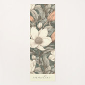 Eleganter Boho-Botanischer Name Yogamatte (Vorderseite)