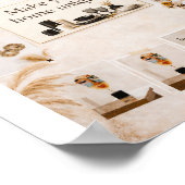 Eleganter Boho-Chic-Wandkunstposter - Mach dein Zu Poster (Ecke)
