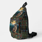 Eleganter Boho-Fleck-Glasuhwald Crossbody Bag (Rechte Ecke)