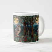 Eleganter Boho-Fleck-Glasuhwald Jumbo-Tasse (Vorderseite Rechts)