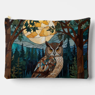 Eleganter Boho-Fleck-Glasuhwald Zubehörtasche