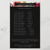 Eleganter Boho Floral Business Service/Pricing Fly Flyer (Vorne)