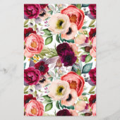 Eleganter Boho Floral Business Service/Pricing Fly Flyer (Hinten)