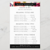 Eleganter Boho Floral Business Service/Pricing Fly Flyer (Vorne)