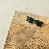 Eleganter Boho-Goldmandala Strandtuch (Beispiel)