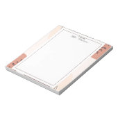 Eleganter Boho-Rahmen Lehrer  Notizblock (Rotiert)
