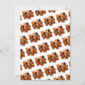 Eleganter Boho Schwarz-Weiß-Fall in der Liebe Hoch Einladung (Rückseite)