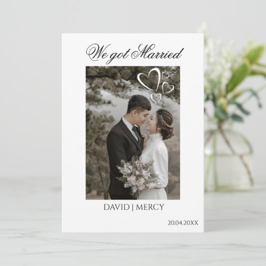 Eleganter Boho-Stil Ankündigung (Stehend Vorderseite)