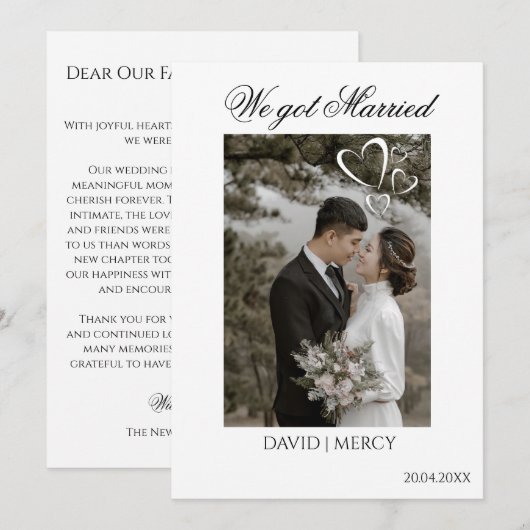 Eleganter Boho-Stil Ankündigung (Vorne/Hinten)