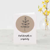 Eleganter Boho Stil Blumenzettel Zeichnend Zitat Karte (Gelbe Blume)