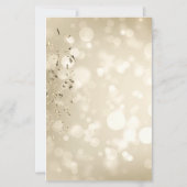 Eleganter Bokeh, Konfetti-Weingläser Hochzeit (Rückseite)