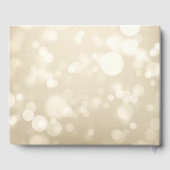 Eleganter Bokeh, Konfetti-Weingläser Hochzeit Gästebuch (Rückseite)