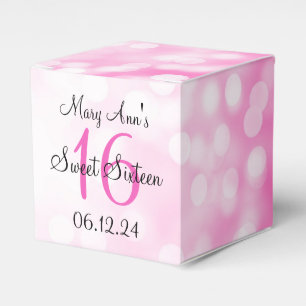 Eleganter Bonbon 16 Geburtstags-rosa Geschenkschachtel