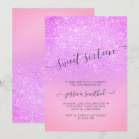 Eleganter Bonbon 16 Typografie des lila rosa