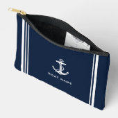 Eleganter Bootsanker und Name Zubehörtasche (Offen)