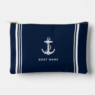 Eleganter Bootsanker und Name Zubehörtasche